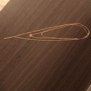 3 layer gold necklace